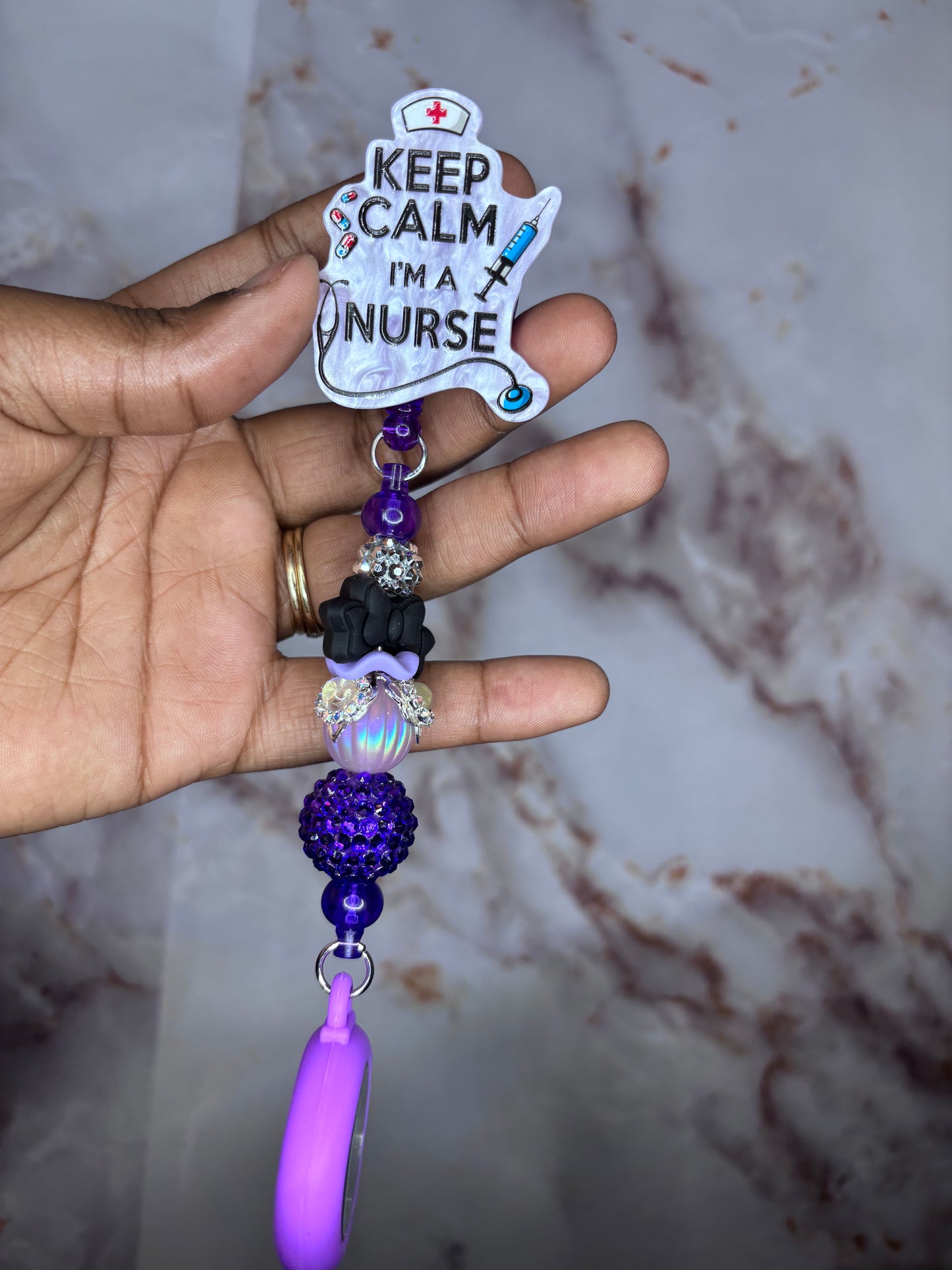 Nurse clock badge