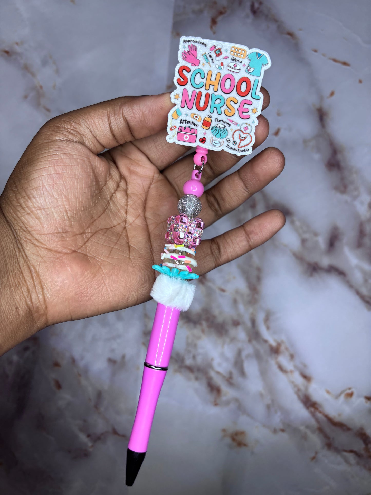 School nurse pen badge