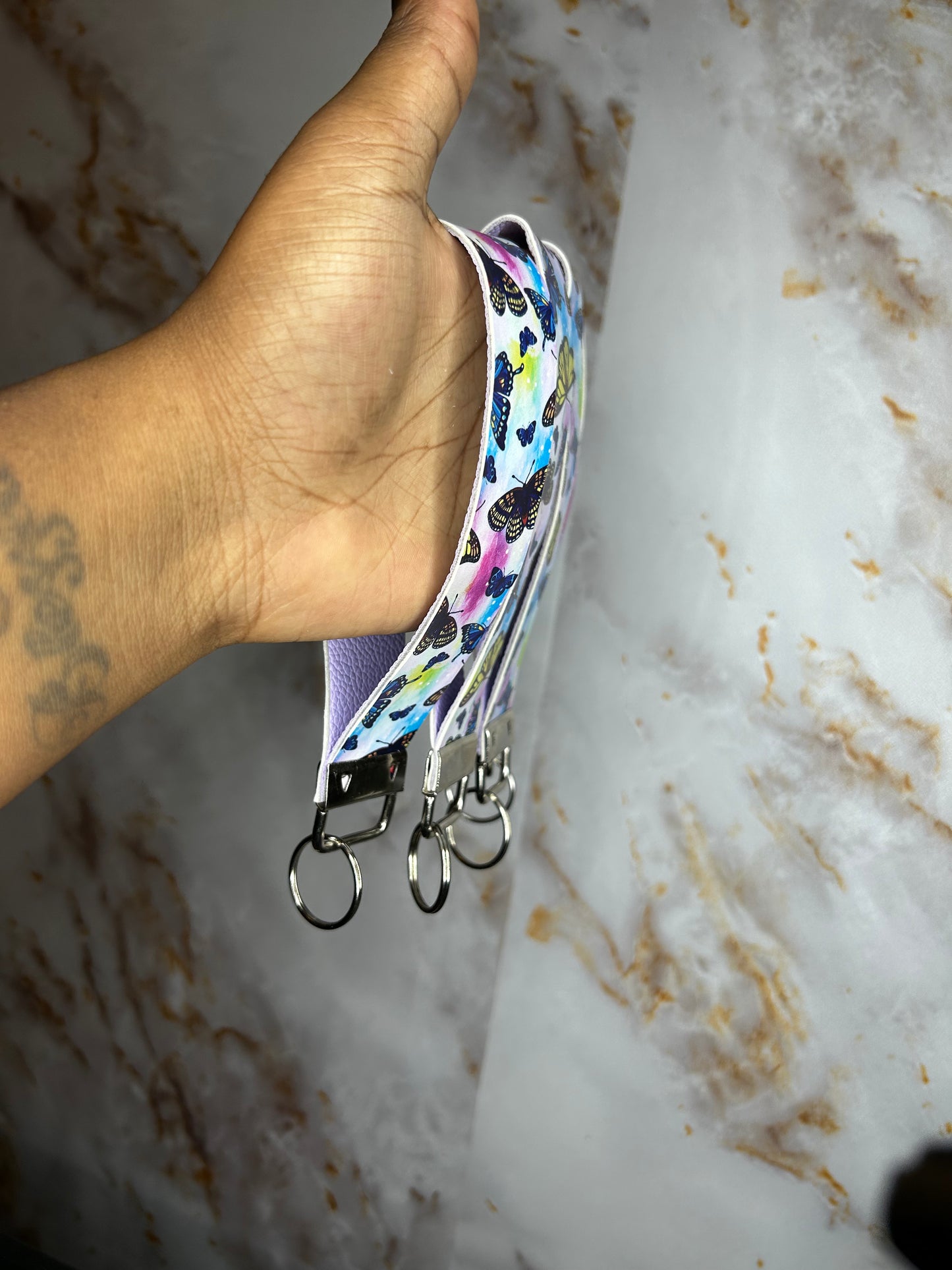 Butterfly wristlet