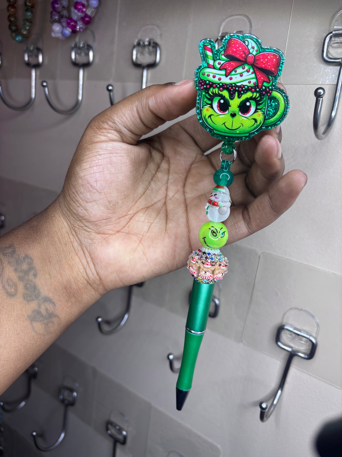 Christmas pen badge