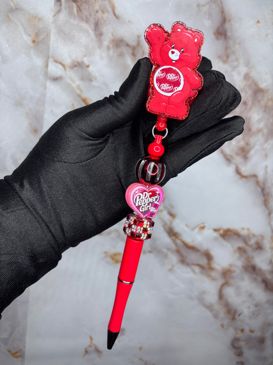 Dr.pepper badge pen