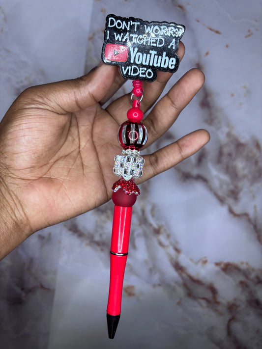 YouTube pen badge