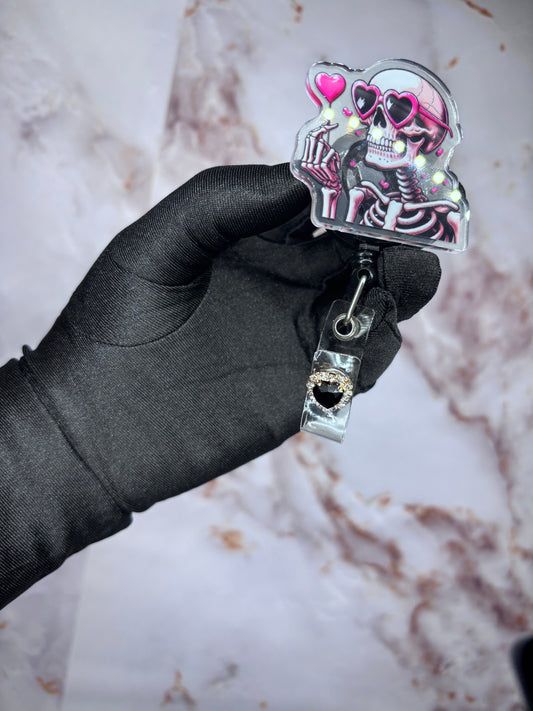 Skeleton love badge