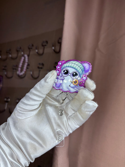 Cute ghost badge