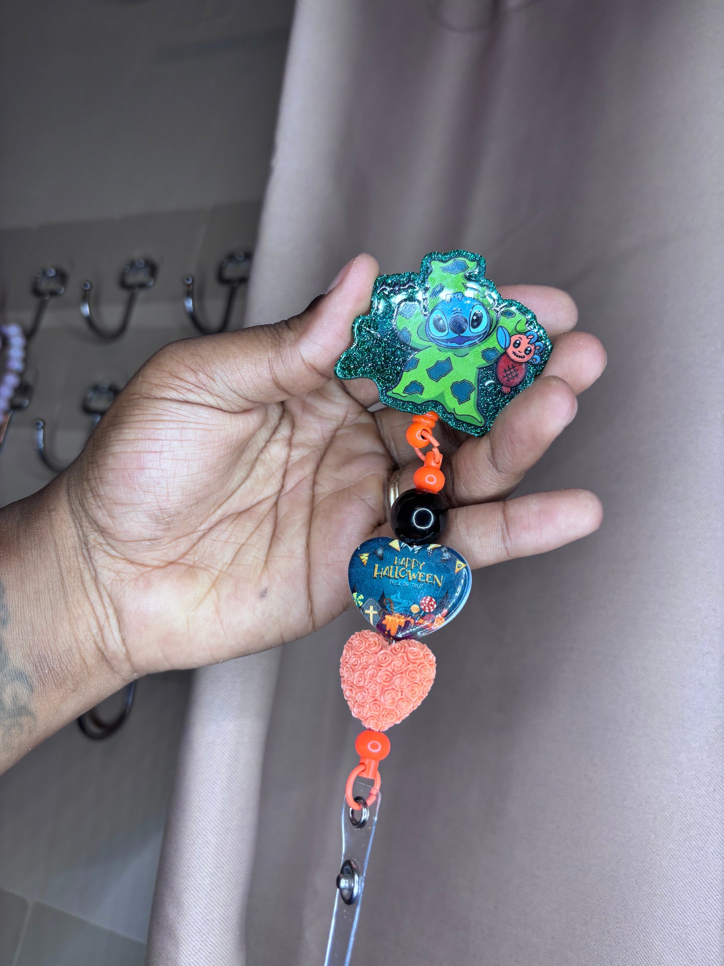 Stitch Halloween badge