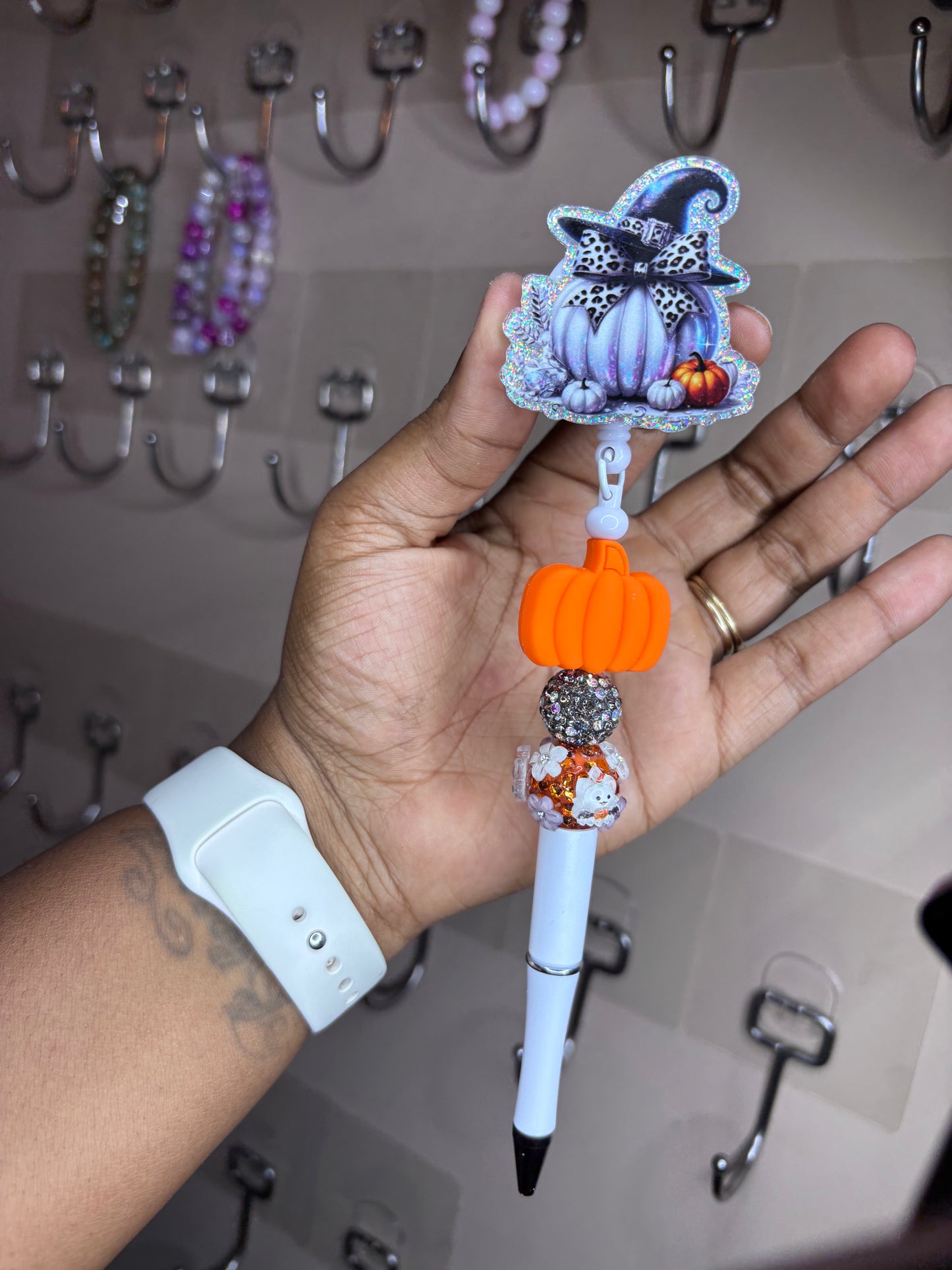 Pumpkin pen badge