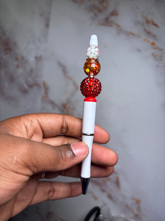 Red Christmas pen