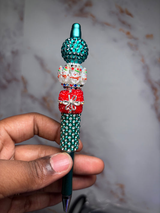 Rhinestone 3 Christmas pen
