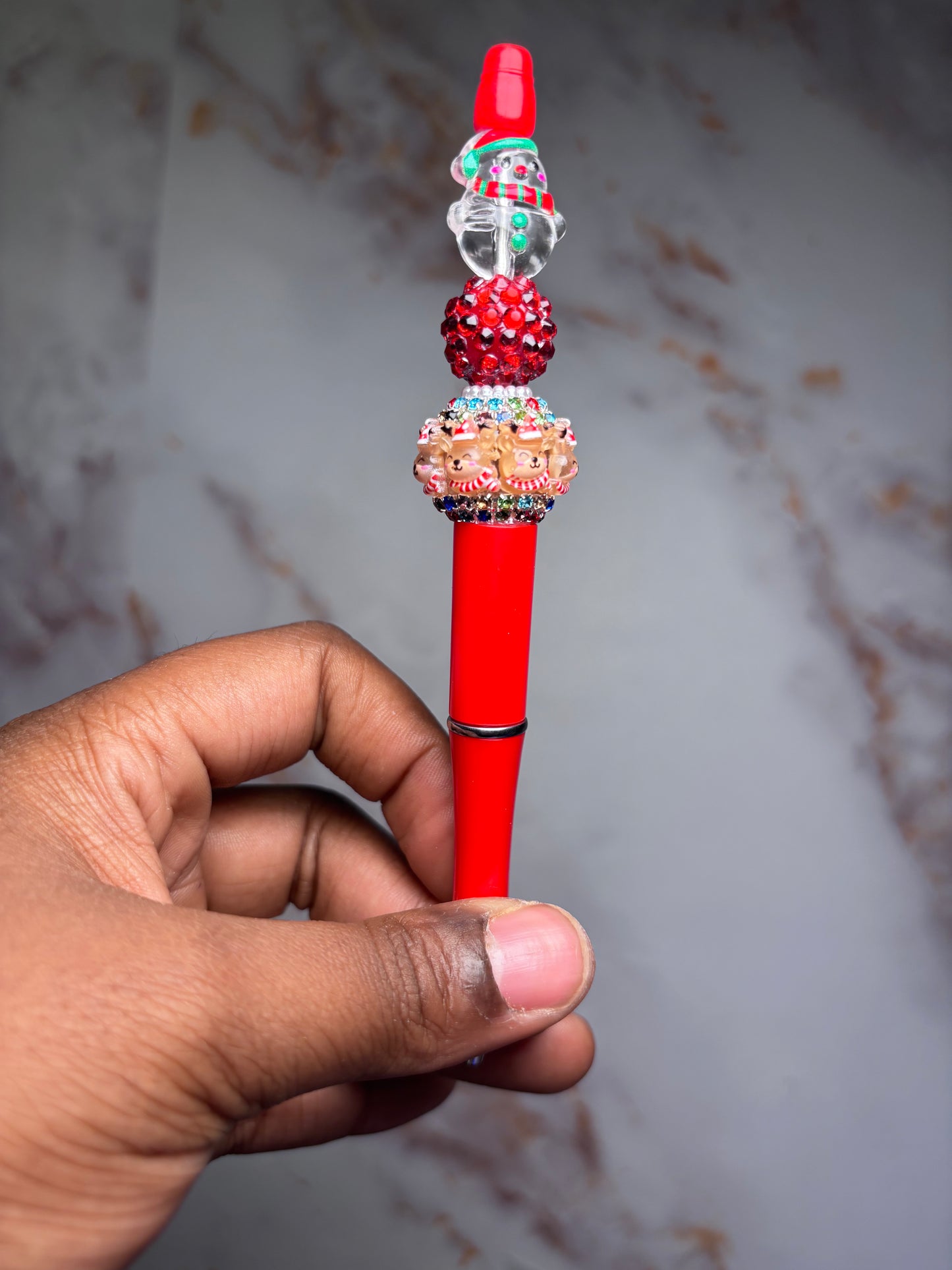 Snowman pen