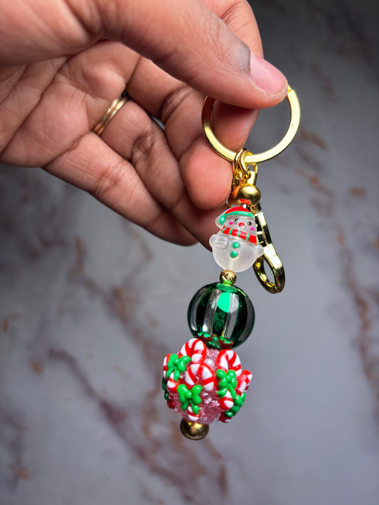 Christmas keychain badge