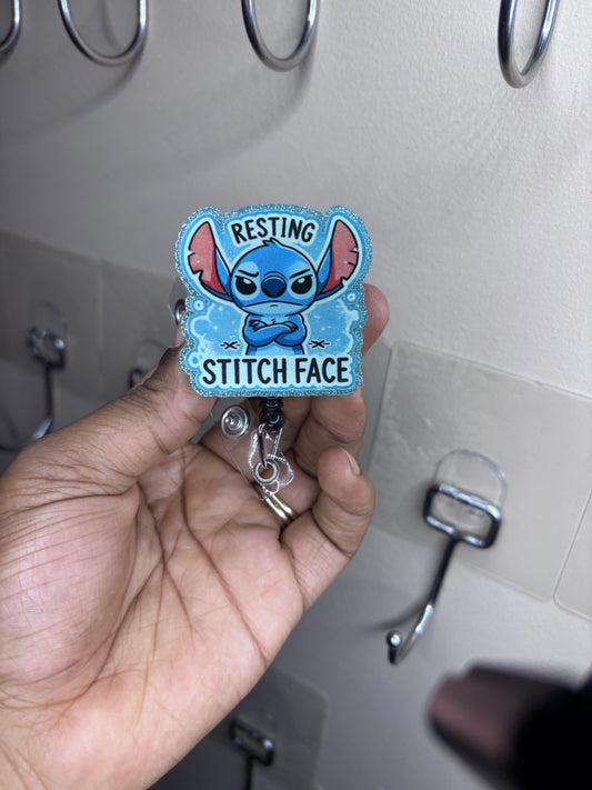 Resting stitch badge