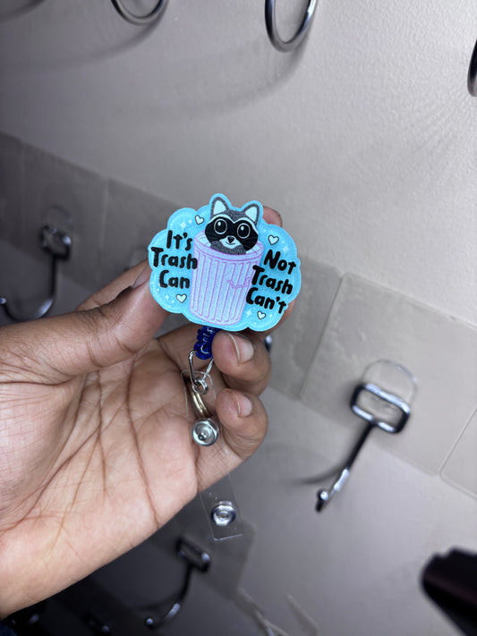 Trash can badge